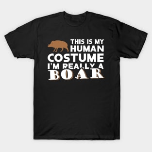 Wild boar costume human wild boar men T-Shirt